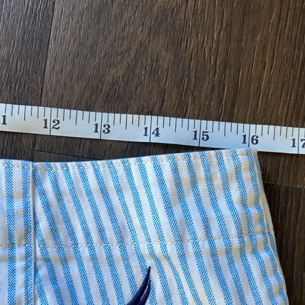 Nautica Blue and White Anchor Print Women's Shorts - Picture 5 of 7